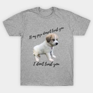 If my pyr doesn't trust you, I don't trust you T-Shirt